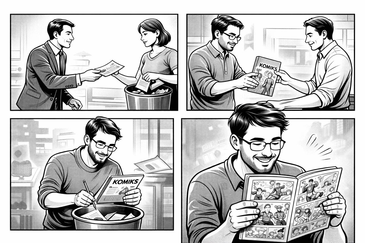 Komiks na zamówienie zamiast ulotki jako skuteczniejsza forma komunikacji wizualnej